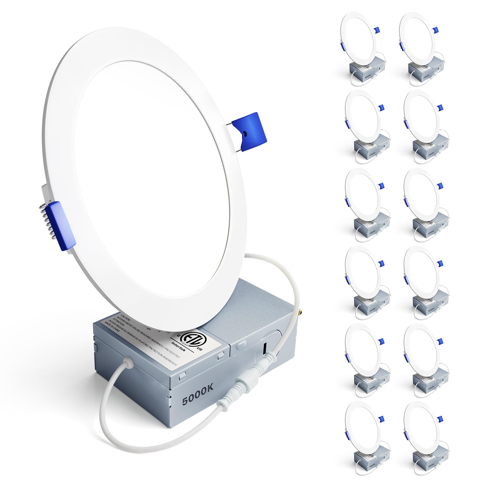 Ensenior 24 Pack 6 Inch LED Recessed Ceiling Light With Night Light - View #4