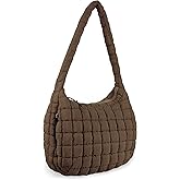 Quilted Puffer Tote Bag Purse Puffy Crossbody Shoulder Bag,Lightweight Nylon Hobo Bag Puffer Carryall Bag for Women Girl