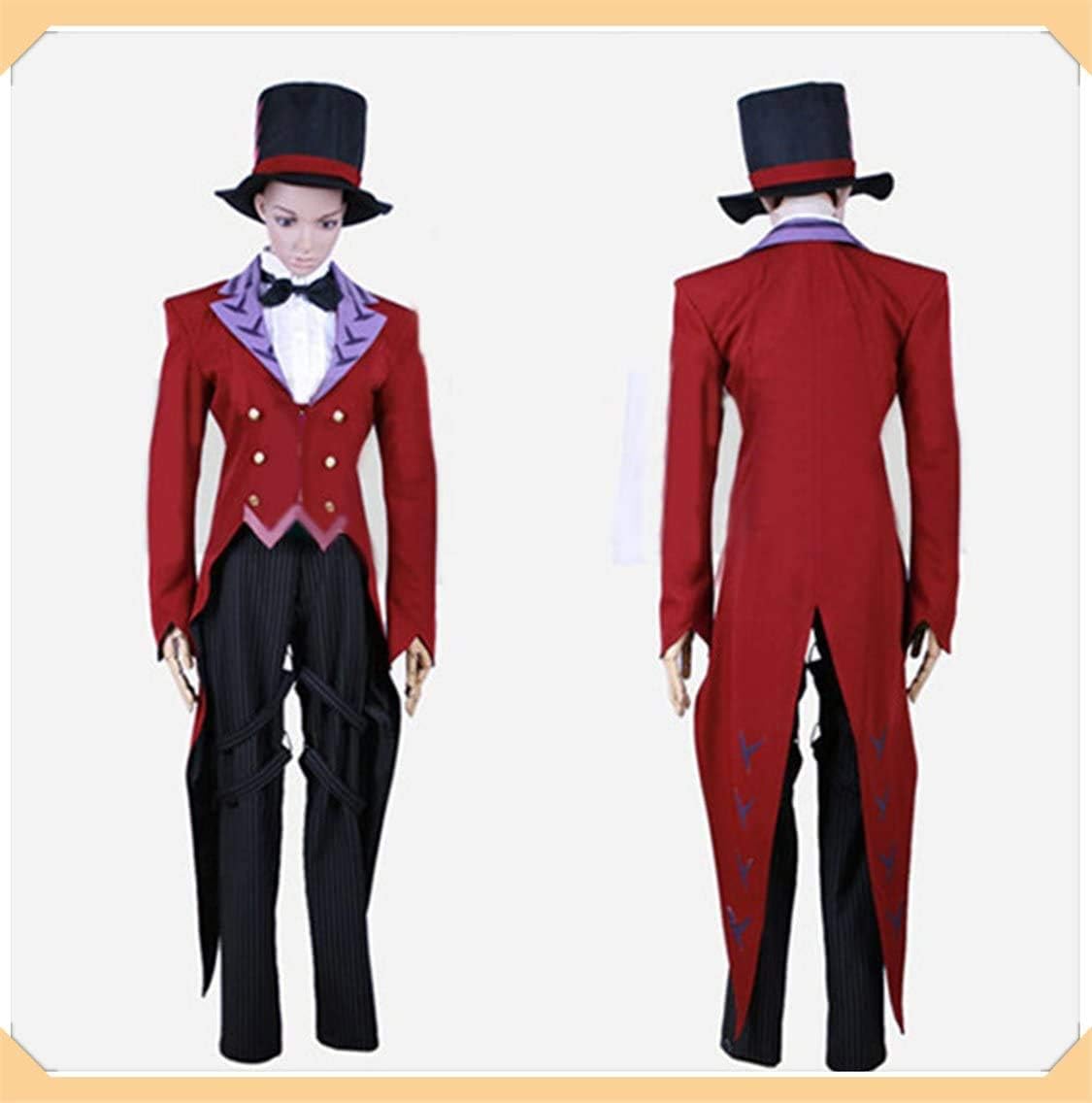 Amazon ブラック ブレット 蛭子影胤 燕尾服 コスプレ衣装 コスプレ服 文化祭 ハロウイーン パーティー 変装 仮装 Cosplay衣装 男 L コスプレ 仮装 通販