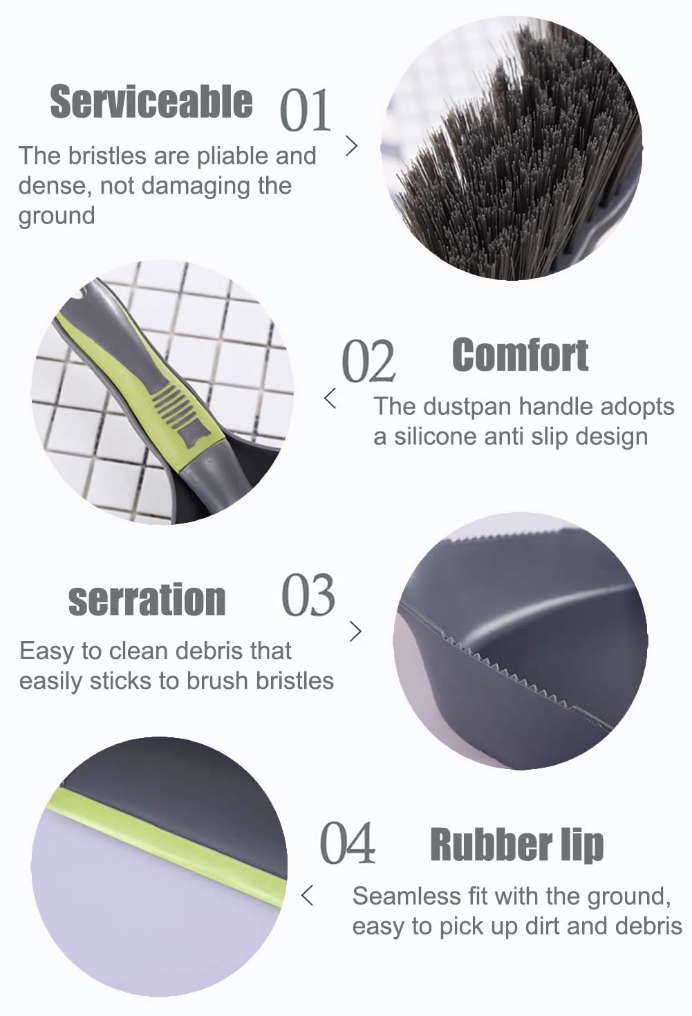 Dust pan Broom - Dust Pans with Brush,Hand Broom and Dustpan Set,Dustpan and Brush Set,Handheld Dustpan are Used to Clean Kitchens, Floors, Tables, Animal Cages.