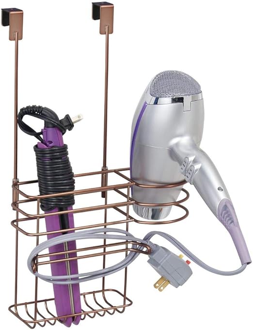 Amazon Com Mdesign Over Door Hair Care Styling Tool Storage