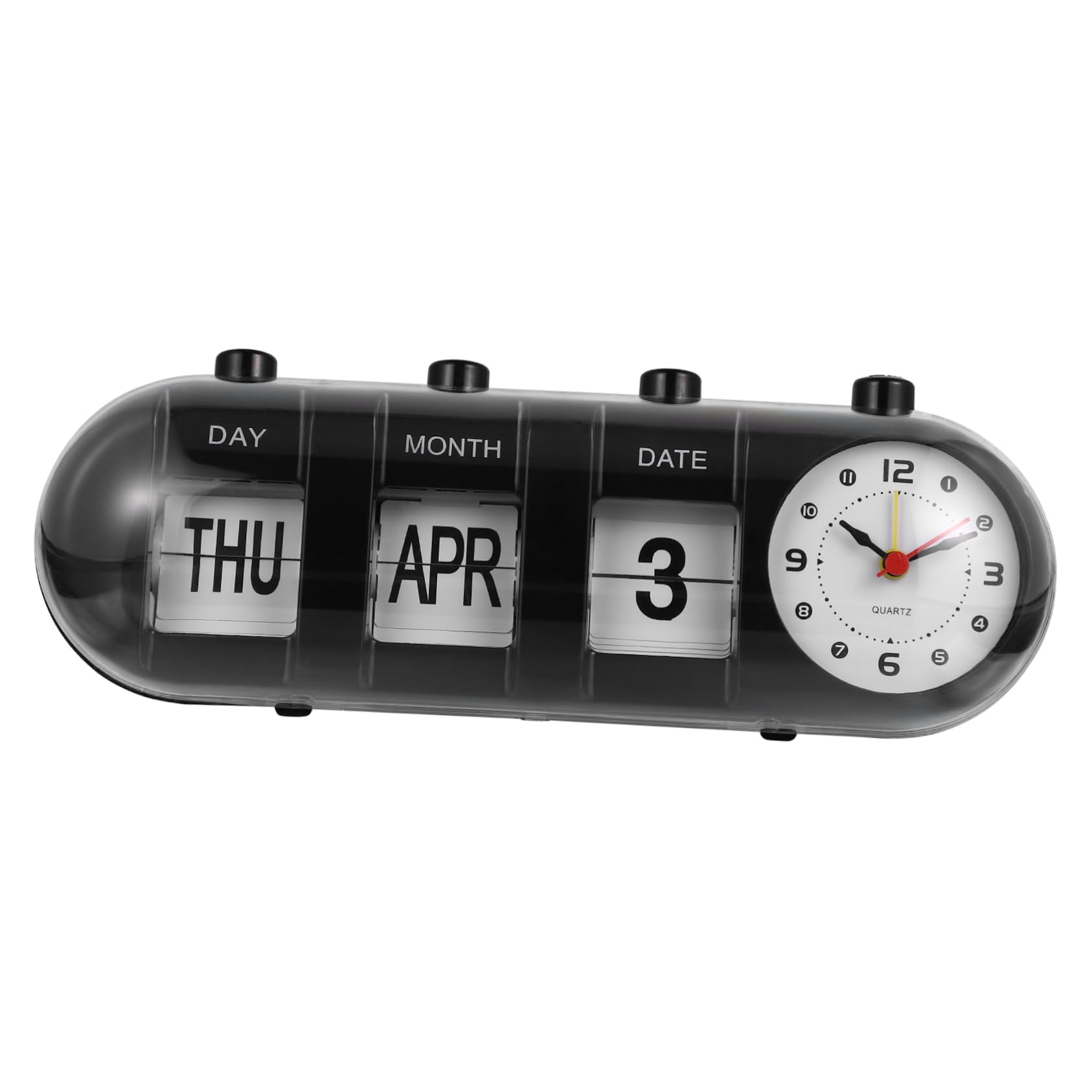 STOBOK 1pc Manual Flip Calendar Vintage Decor Desktop Decor Date Display Calendar Office ations Office Book Shelf Home Date Month Flip Table