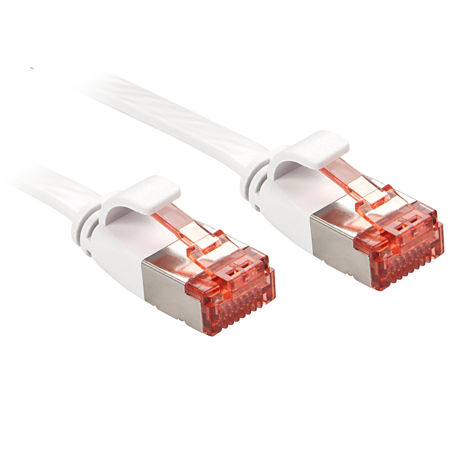 Lindy 47560 Ethernet Network Patch Cable Cat.6 U/FTP White white 1 m