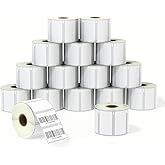 BETCKEY - Compatible DYMO 30334 (2-1/4" x 1-1/4") Multipurpose Barcode Labels, Perforated, Compatible with DYMO Labelwriter 450, 4XL, NOT Fit 550 & 5XL [16 Rolls/16000 Labels]