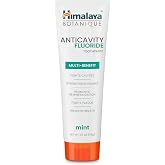 Himalaya Botanique Anticavity Fluoride Toothpaste, Fluoride with Multi-Benefit Support, Fights Cavities, Strengthens Enamel, Promotes Remineralization, Mint Flavor, 4 oz.