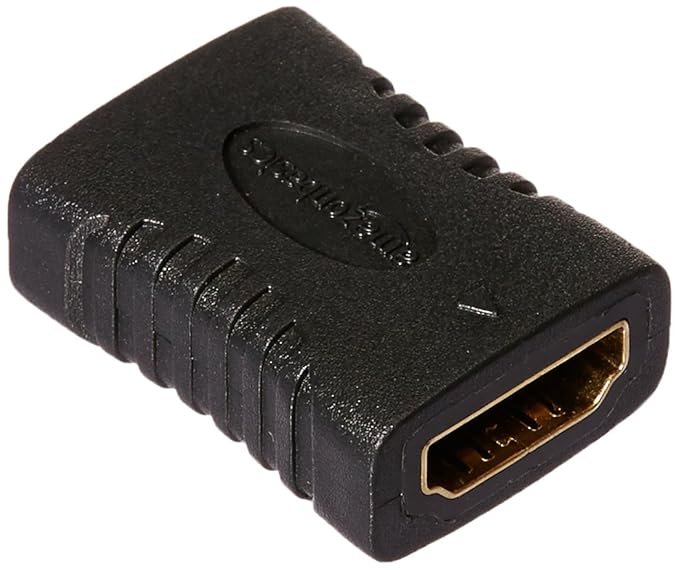 AmazonBasics - HDMI-Adapter, 29 x 22mm, Schwarz