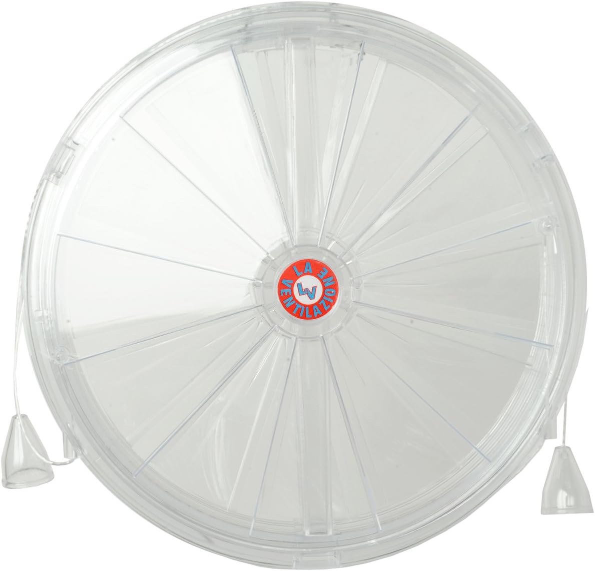 La Ventilazione AE200 Thermal Window Aerator for Opening and Closing Airs Diameter 210 mm, Transparent Imitation Glass - Image 4