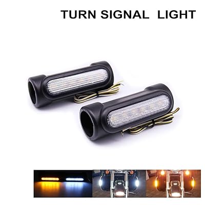 Motorcycle Highway Bar Lights Switchback Driving Lights Turn Signals LED Lamp For 1-14 inch Harley Davidson Victory Bikes Crash Bar