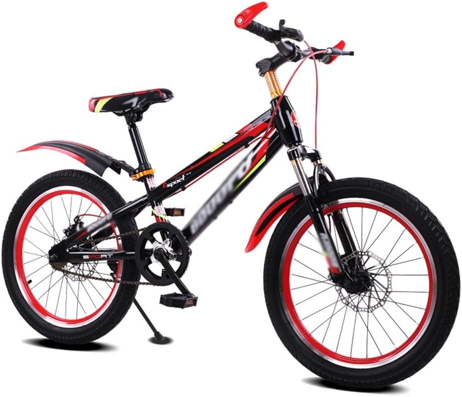 Brilliant firm Kids' Bikes Tempered frame child bicycle male and female stroller 16 inch mountain bike 5-8 years old bicycle (Color : Red)