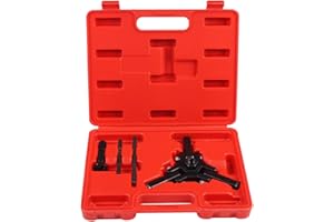 Shankly Harmonic Balancer Puller, Crankshaft Pulley Removal Tool or Harmonic Pulley Puller Tool, Steering Wheel Puller Kit With Heavy-Duty Case for Pulley Puller and Installer Kit