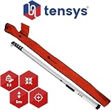 TENSYS Telescopic Height Measuring Stick 5m Folding Steel Pole with Carry Bag view 2