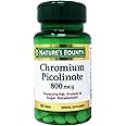 Nature's Bounty Mega Chromium Picolinate 800 mcg tablets 50 ea (Pack of 5)