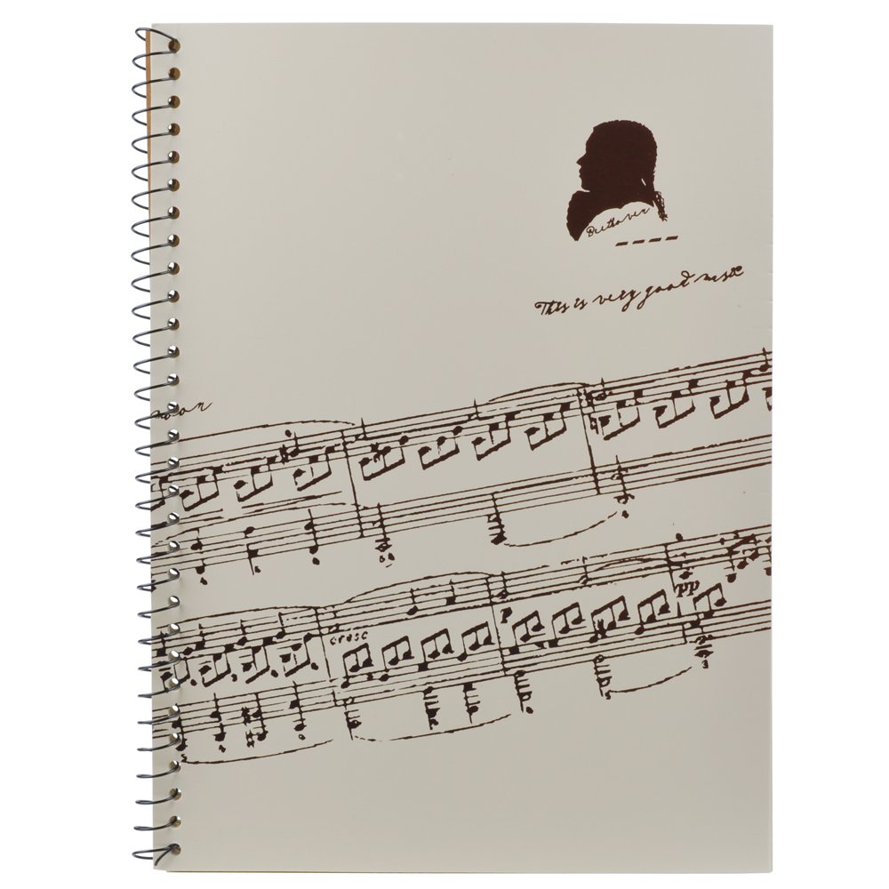 PUNK Stave Notebook,Musical Notation Staff Notebook,Music Manuscript Paper,With 50 Pages Music Blank Sheet Music Notebook(Music Sheet White)