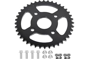 JNDO Mini Bike Sprocket 40T Sprocket 420 Chain 40mm bore Rear Sprocket Black Replacement for Coleman BT200X CT200U CT200U-EX Go-Kart Baja Warrior TrailMaster Massimo MB165 MB200