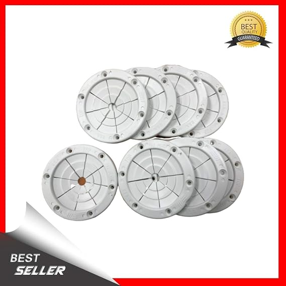 FISHING ROD HOLDER 9 PACK 6685W GROMMET WHITE RUBBER POLE HOLDER 4 INCH