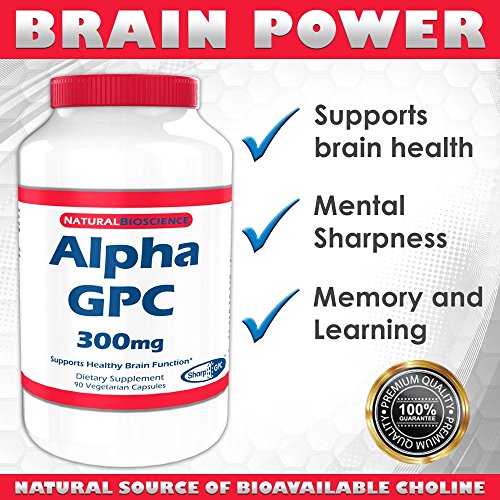 Alpha GPC, 300 mg, 90 Veggie Capsules SHARP GPC A Natural Source of