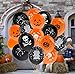 Balloons for Halloween Decoration,100Pcs 12 Inch Premium Quality Latex Balloons Skeleton Bat Specter Pumpkin Spider Web Latex Balloons for Halloween Party Decorative