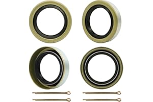 RV MURTS 4pcs Trailer Axle Hub Wheel Grease Seals ID 1.719" x OD 2.565" Double Lip Grease Seals with 4pcs Cotter Pins for 3500lb #84 Lube Axle, 171255TB, 010-019-00 Dexter, 473336, Spindles Hub Wheel