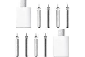 Copkim 8 Pcs Fishing Bobbers Battery Rechargeable and 2 Pcs Float Battery Charger Lighted up Night Bobber Batteries Night Fishing Accessories Tackles