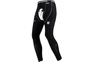 EALER HCP200 Compression Hockey Pants with Athletic Cup & Sock Tabs, Hockey Jock for Boys