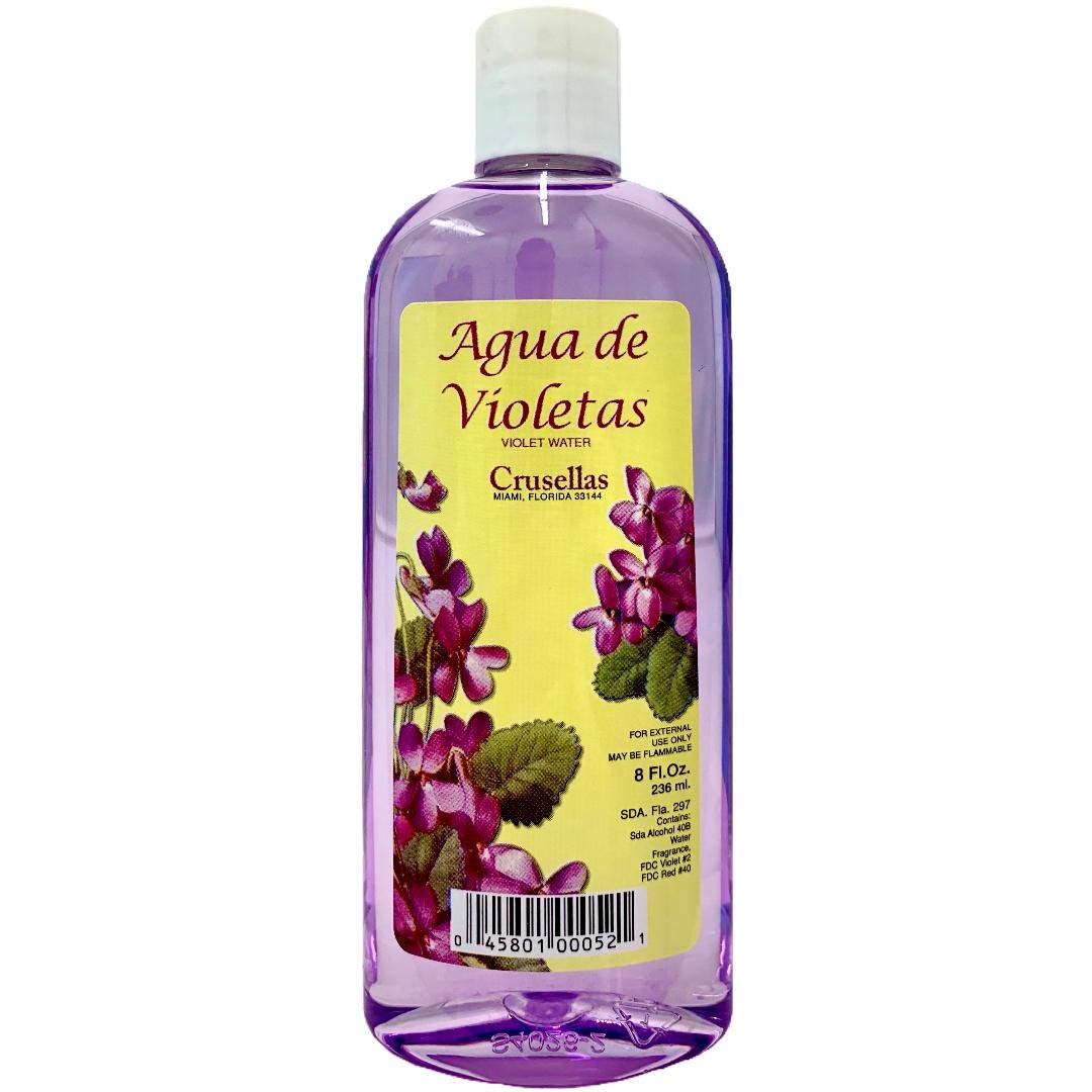 Amazon Com Crusellas Violet Water Cologne 8 Fl Oz Agua De Violetas With Pump Health And Personal Care Beauty