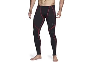 TSLA Men's Athletic Compression Pants, Thermal Wintergear Running Tights, Sports Leggings