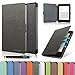 HAOCOO Ultra Slim Leather Smart Case Cover Build in Magnetic [Auto Sleep/Wake] Function for All-New Kindle Paperwhite 2012, 2013, 2015 Versions (Not fit All-New Paperwhite 10th Generation)(Black)