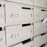 Vicloon 3D Door Numbers 3 Inches Self-Adhesive Waterproof Silver 9 view 7