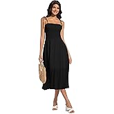 Tsher Women's Strapless Bohemian Beach Maxi Dress Casual Tube Top Long Dress Summer Sundress 0215