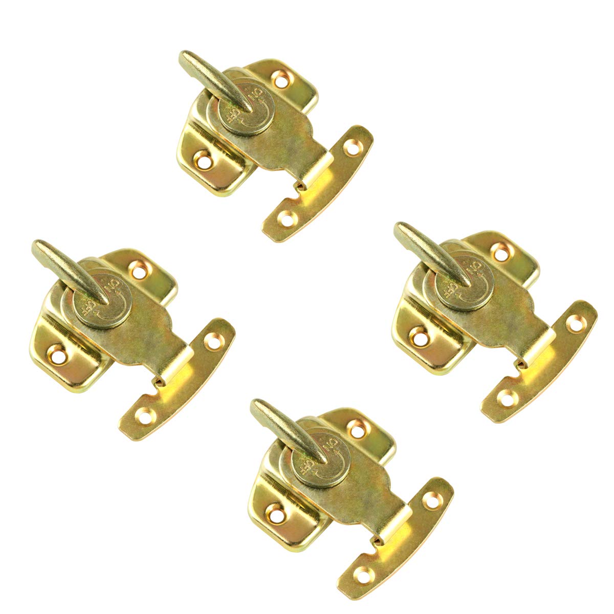 Unime 4 Pcs Table Locks Dining Table Buckles Connectors Brass Dining