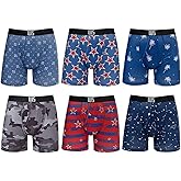 Warriors & Scholars | Mens Boxer Briefs | Boxer Briefs for Men Pack of 6 | Mens Boxer Briefs Underwear | Boys Boxer Briefs
