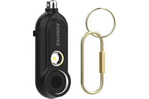 ASWAYKE 125dB Rechargeable Bear Horn,IPX5 Waterproof & LED Flashlight Bear Deterrent Device for Hiking, Camping, Outdoor Survival