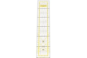Quilting Ruler, Acrylic Sewing Ruler with High Accuracy for DIY Craft, Transparent Fabric Cutting for Quilting Supplies and S