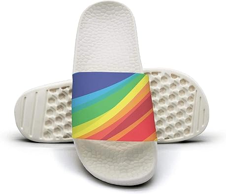 adidas slippers rainbow