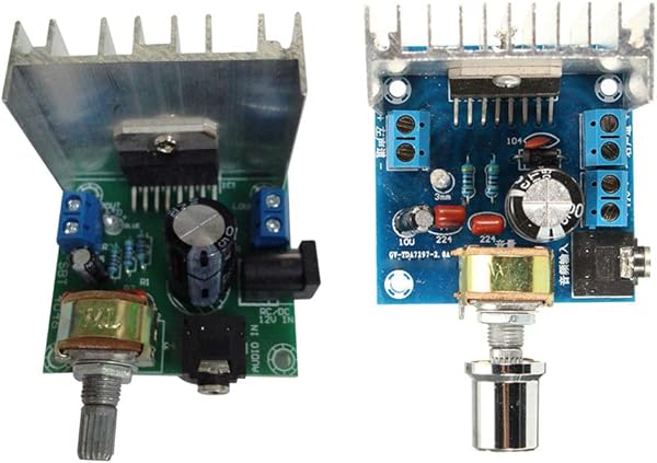 Guangcailun ACDC 12V TDA7297 2x15W Digital o Amplifier DIY Kit Dual Channel Module Mold Replacement