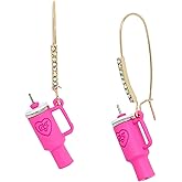 Betsey Johnson Womens Betsey BJ Cup Dangle Earrings