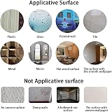 Xemz 58PCS Acrylic Bubble Mirror Wall Stickers Round Circle Plastic Tiles Home view 5