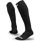 Nxtrnd XTD Scrunch Football Socks, Extra Long Padded Sport Socks for Men & Boys