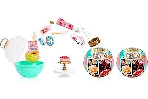 MGA's Miniverse Make It Mini from Scratch Series 2 (2-Pack), Mini Collectibles, Mystery Blind Packaging, Miniature, DIY, Replica Food, Air Dry, NOT Edible, Collectors, Gifts, 8+