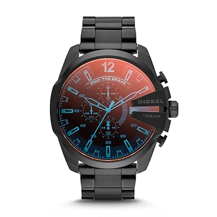 Diesel Chi Chronograph Black Dial Mens Watch-DZ4318