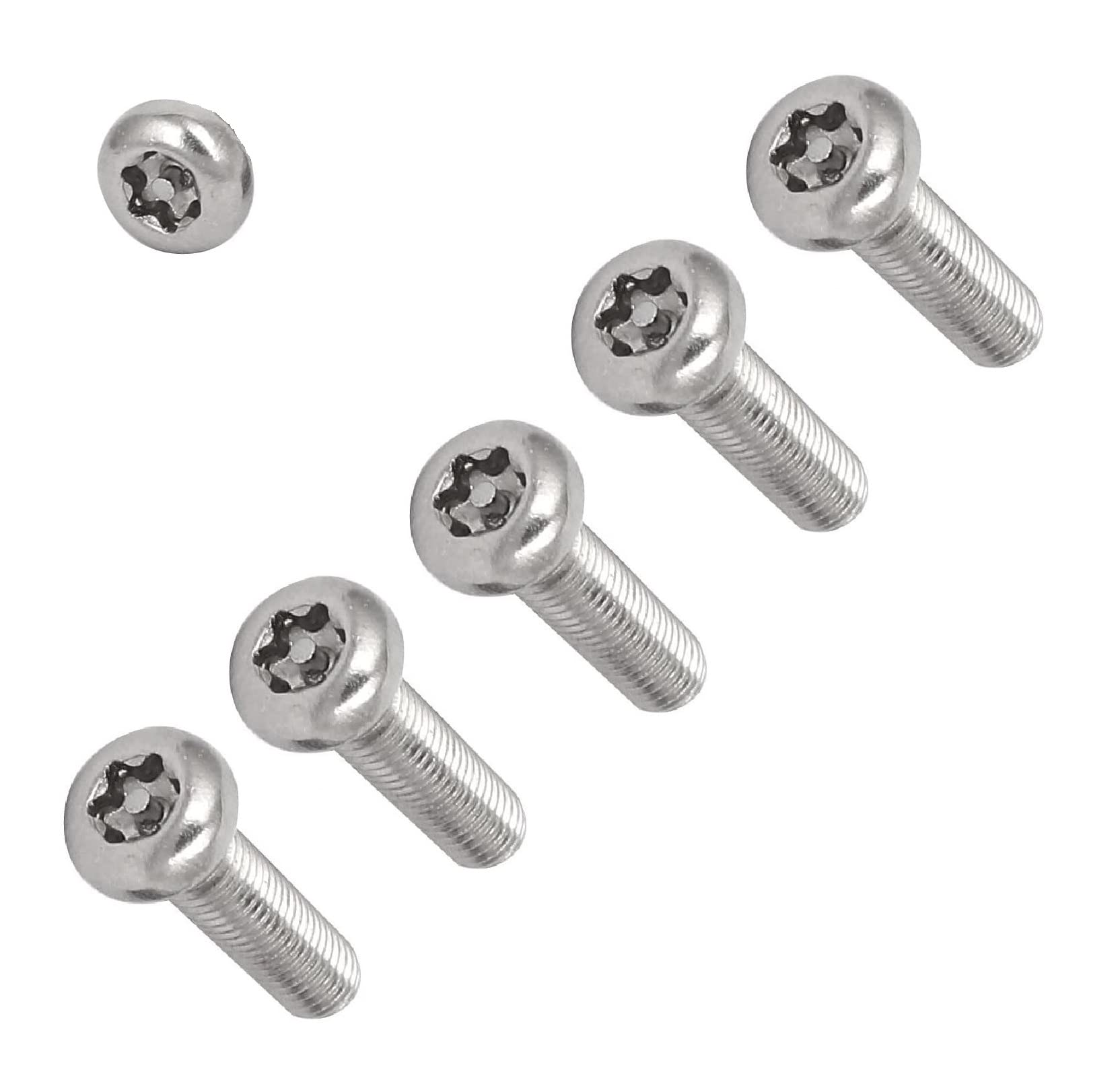 TERF® M4 X 10mm Pan Head Security Torx Machine Screws M4 (4mm) X 10mm Tamper Resistant Torx Socket Pan Head Machine Screws (Bolt) - Pack of 50