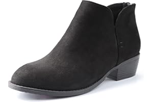 NinetinGel Ankle Boots for Women.Women's Low Heeled Booties.Fashion Thick Heel Design