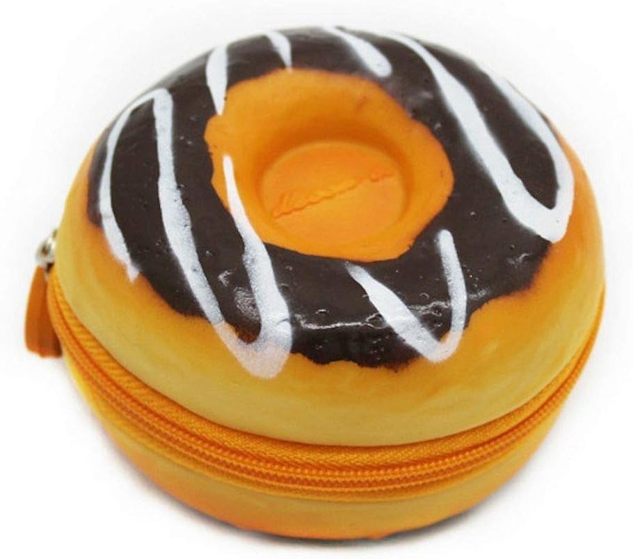 Chocolate Scented Glazed Donut Shaped Coin Purse