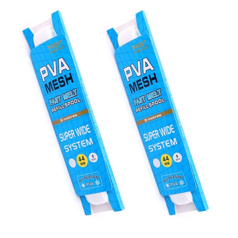 Namvo Quick-Dissolving Water-Soluble PVA Mesh Refill 5 Metres Long Nesting Device Special Bait Net for Fishing(Wide 44mm)