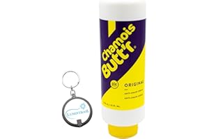 Chamois Butt'r Original Anti-Chafe Cream Skin Lubricant 32 Fl. Oz Bundle with a Keychain Light