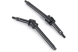 MORLORDY 2Pcs RC Carbon Steel Front Axle Shaft Steering CVD Set for 1/24 RC Crawler Car SCX24 Deadbolt JLU C10 Gladiator Bronco Upgrades Accessories