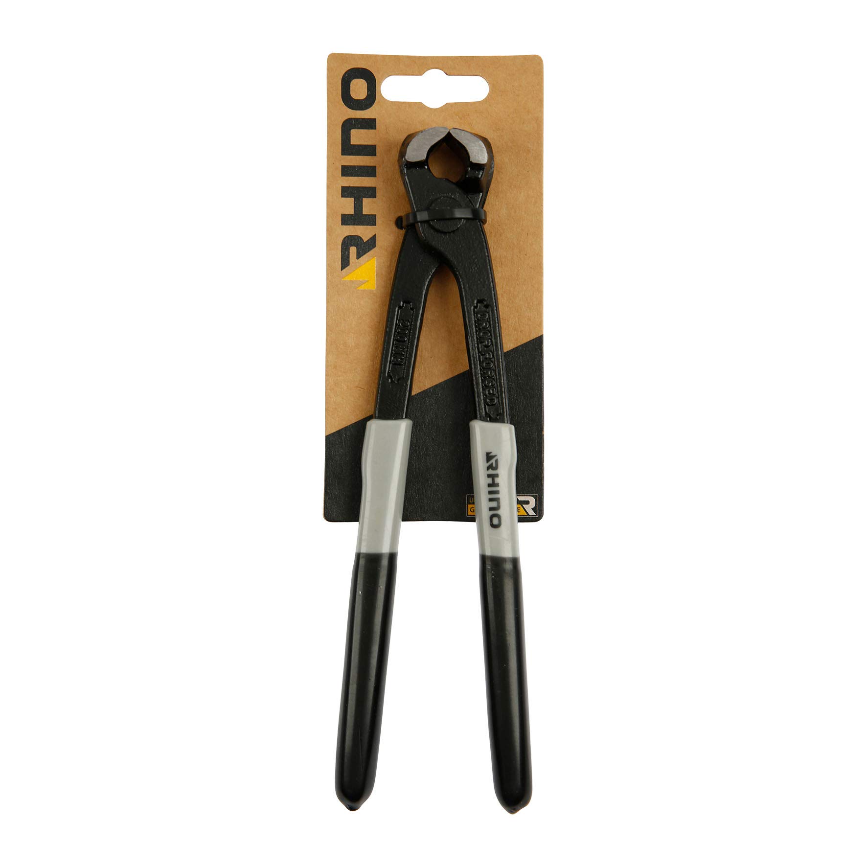 RHINO - Russian Pincers - 200 mm - High Quality - Non-Slip Handle - Allows You to Grip, Hold, Tighten and Remove All Types of Objects - Length 200 mm -