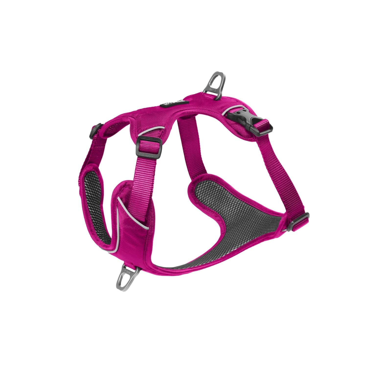KYFLIE - No-Pull Reflective Dog Harness for Training & Daily Walks - Adjustable & Breathable Y Harness - Front & Back Leash Attachments - XS - Pink