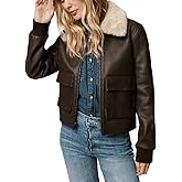 Isaac & David Chicago Women’s A2 Aviator Removable Fur Collar Leather Jacket Women Genuine A-2 Aviator Leather Bomber Jacket