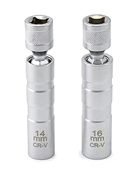 QWORK 14mm&16mm Magnetic Swivel Spark Plug